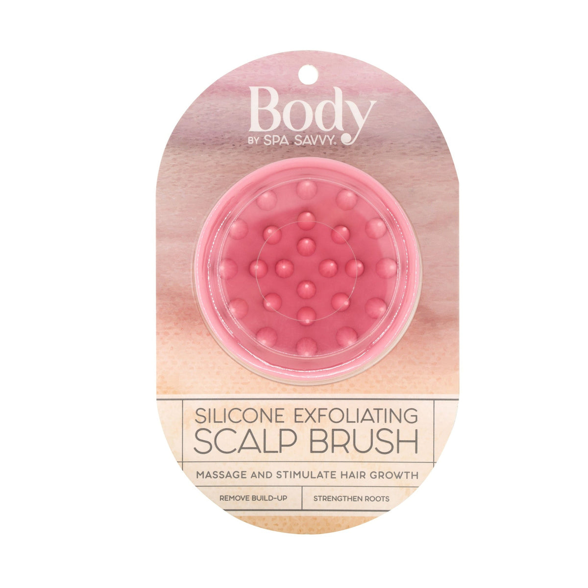 Body by Spa Savvy Silicone Exfoliating Scalp Brush 9045
