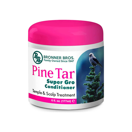Bronner Bros Pine Tar Super Gro Temple and Scalp Treatment 6 oz