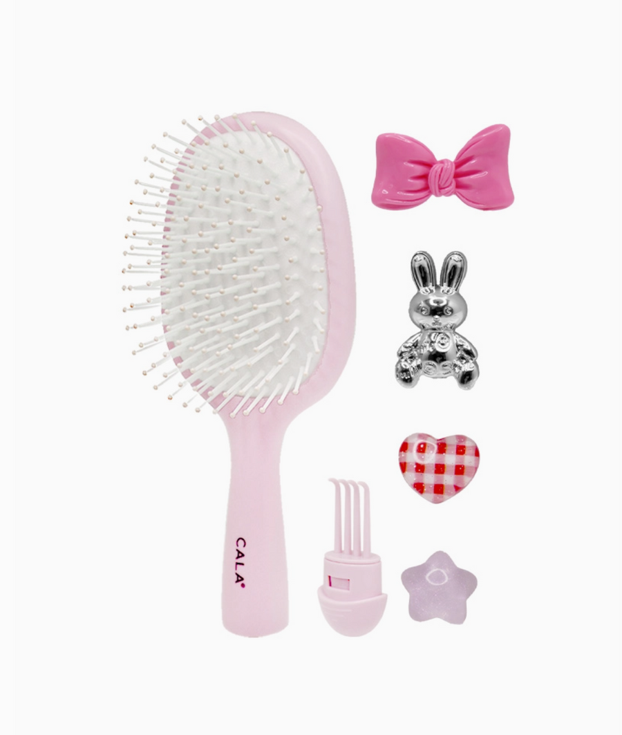 CALA Bristle Bitz Charm Hair Brush Light Pink