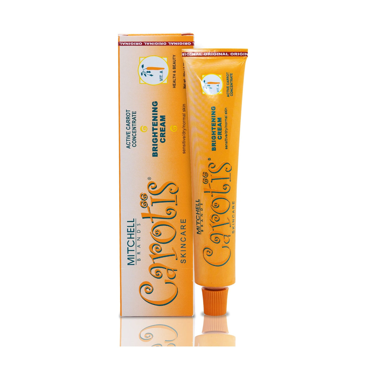 Carotis Brightening Cream 50 g, box and tube – front view