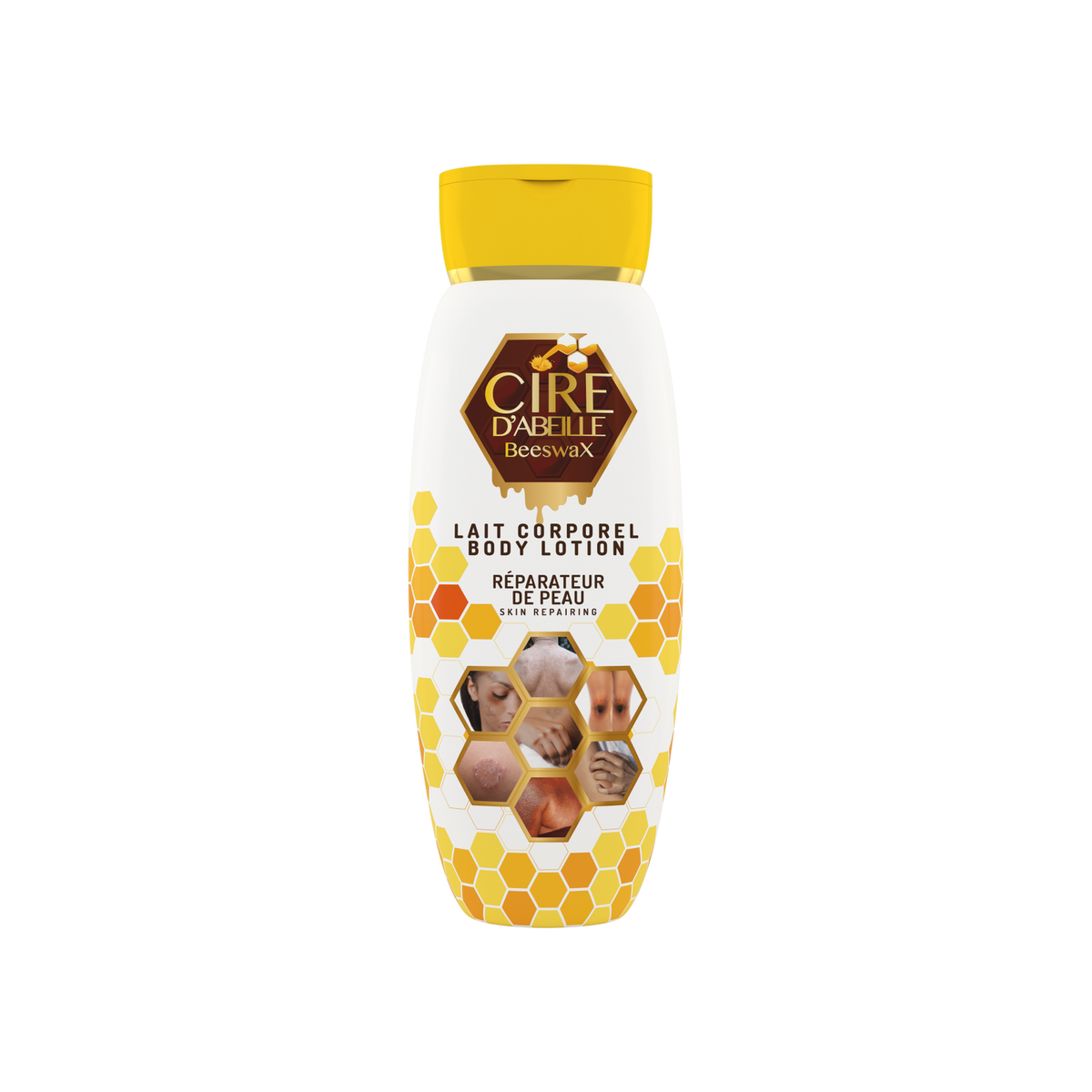 Cire d'Abeille body lotion 450 mL bottle, front view