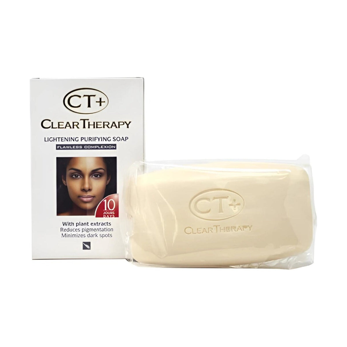 CT+ Clear Therapy Plant Extract Purifying Soap 175 g on white background