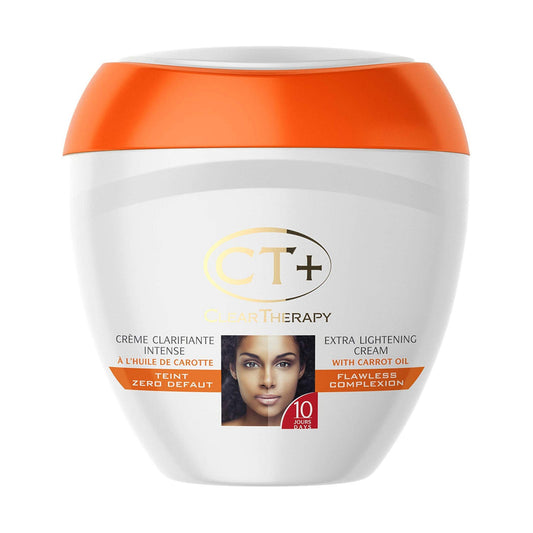 CT+ Clear Therapy Carrot Oil Cream 400 ml on white background