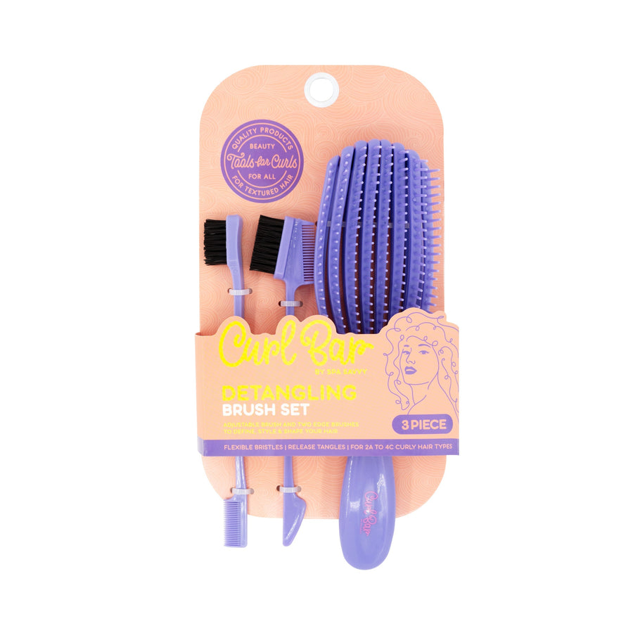Curl Bar 3 Piece Detangling Brush Set 9070