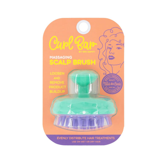 Curl Bar by Spa Savvy Massaging Scalp Brush 9044