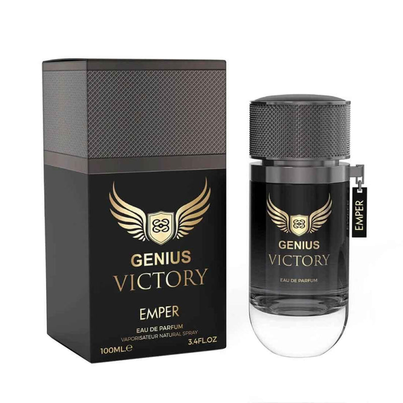 Emper Genius Victory Eau de Parfum 100 mL bottle and box