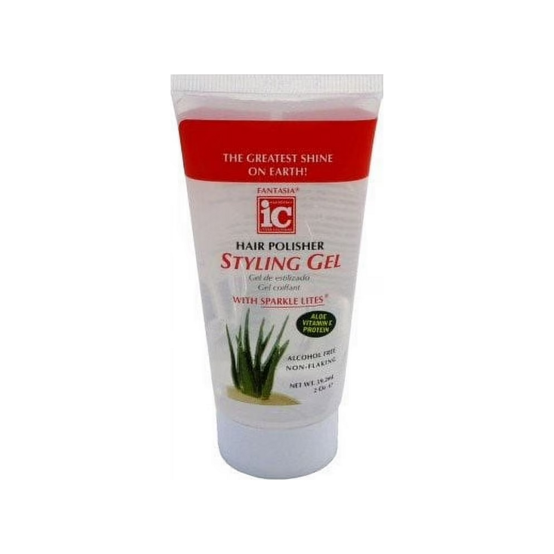 Fantasia IC Hair Polisher Styling Gel with Sparkle Lites – 2 oz / 56 g