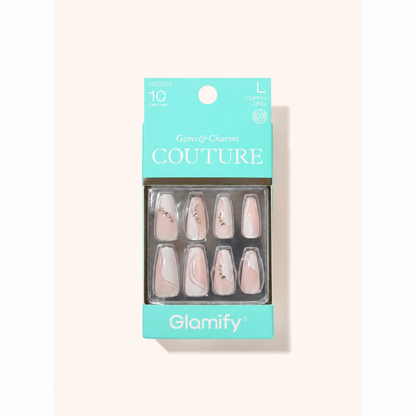 Glamify Couture Press-On Nails NTCT02 – Coffin Long