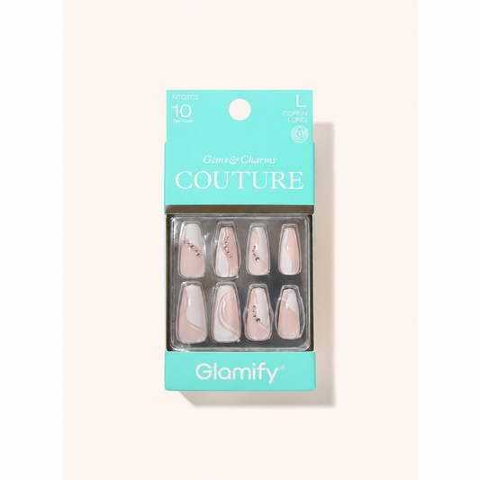 Glamify Couture Press-On Nails NTCT02 – Coffin Long