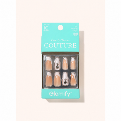 Glamify Couture Press-On Nails NTCT03 – Coffin Long