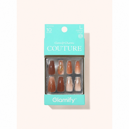 Glamify Couture Press-On Nails NTCT04 – Coffin Long