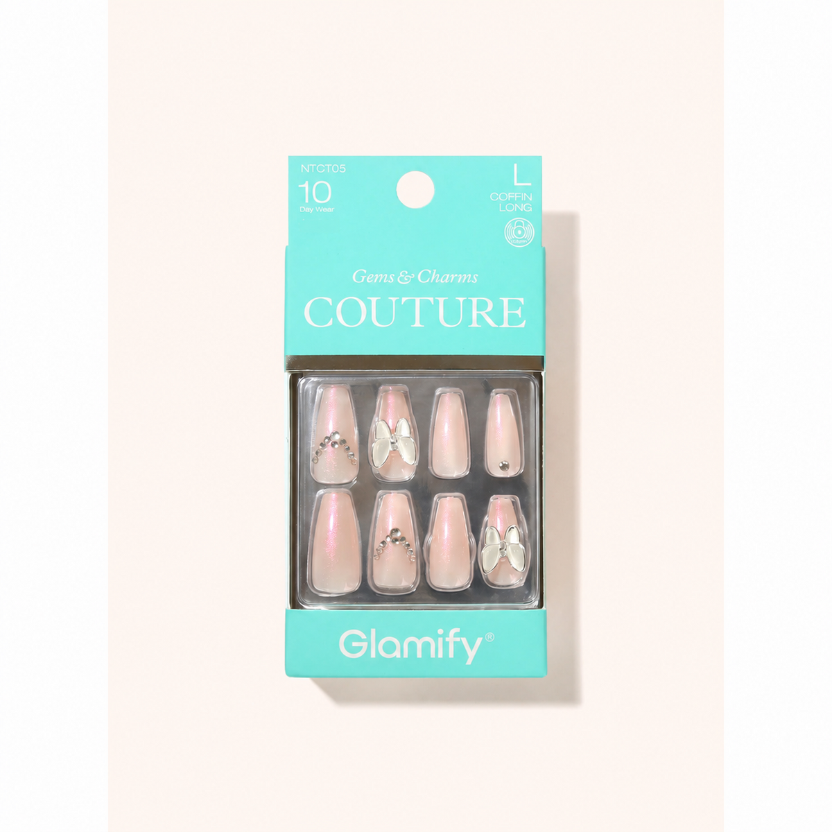 Glamify Couture Press-On Nails NTCT05 – Coffin Long