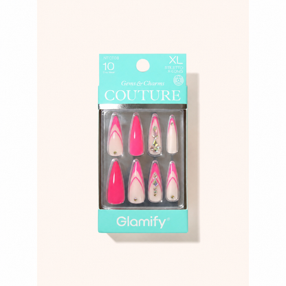 Glamify Couture Press-On Nails NTCT08 – Stiletto X-Long