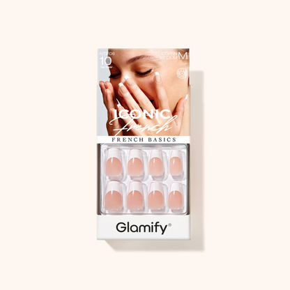 Glamify Iconic French Press-On Nails NTIF06 – Coffin Medium