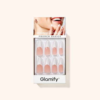 Glamify Iconic French Press-On Nails NTIF08 – Stiletto X-Long