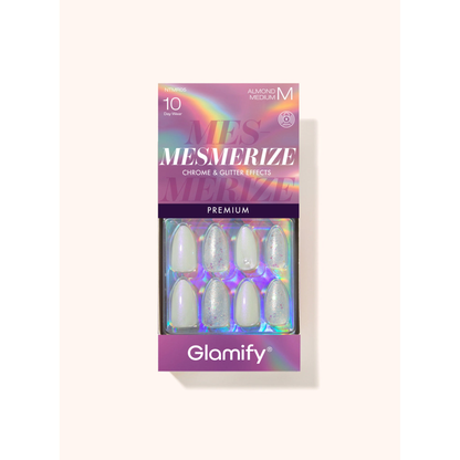Glamify Mesmerize NTMR05 Almond Medium press-on nails