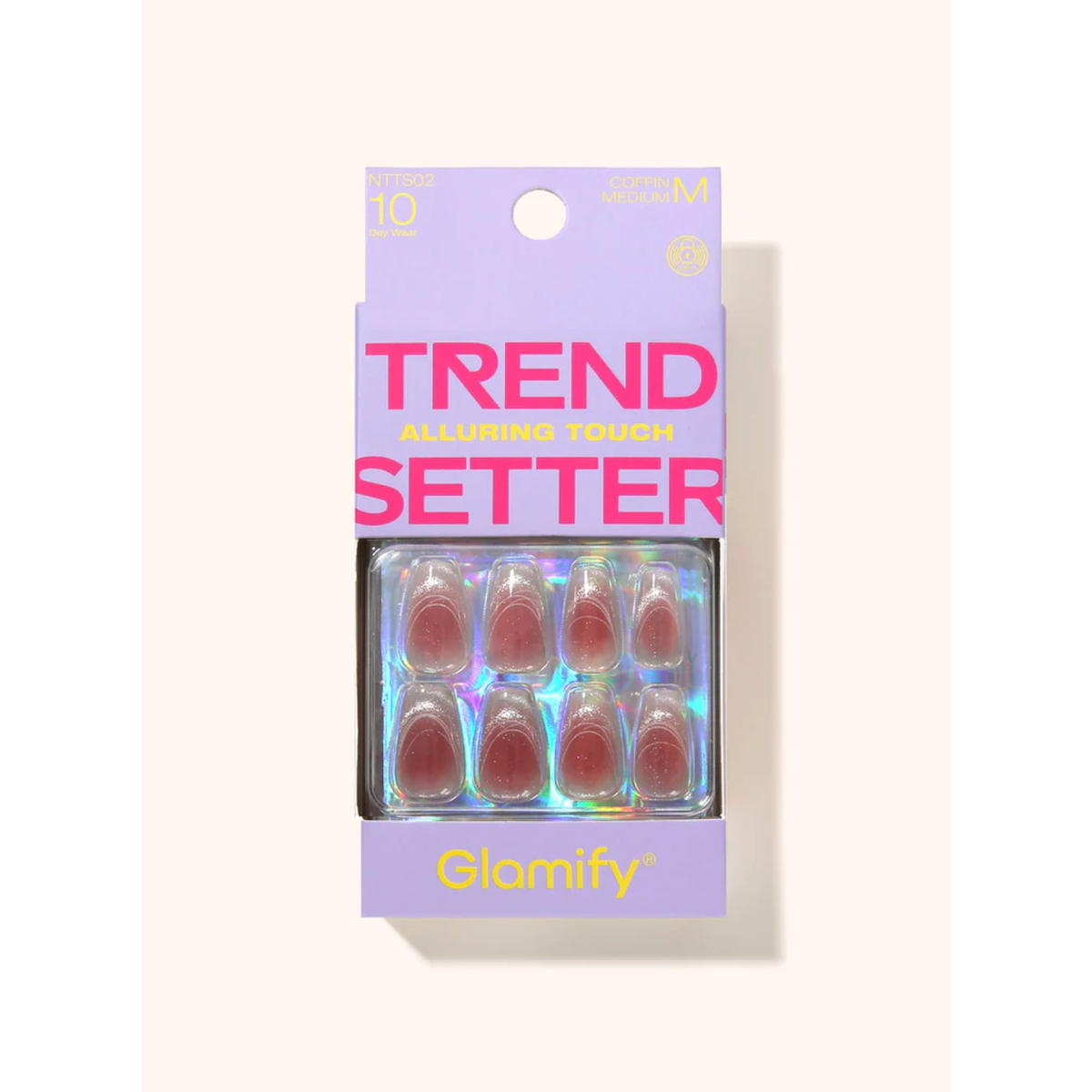 Glamify Trendsetter Press-On Nails NTTS02 – Coffin Medium