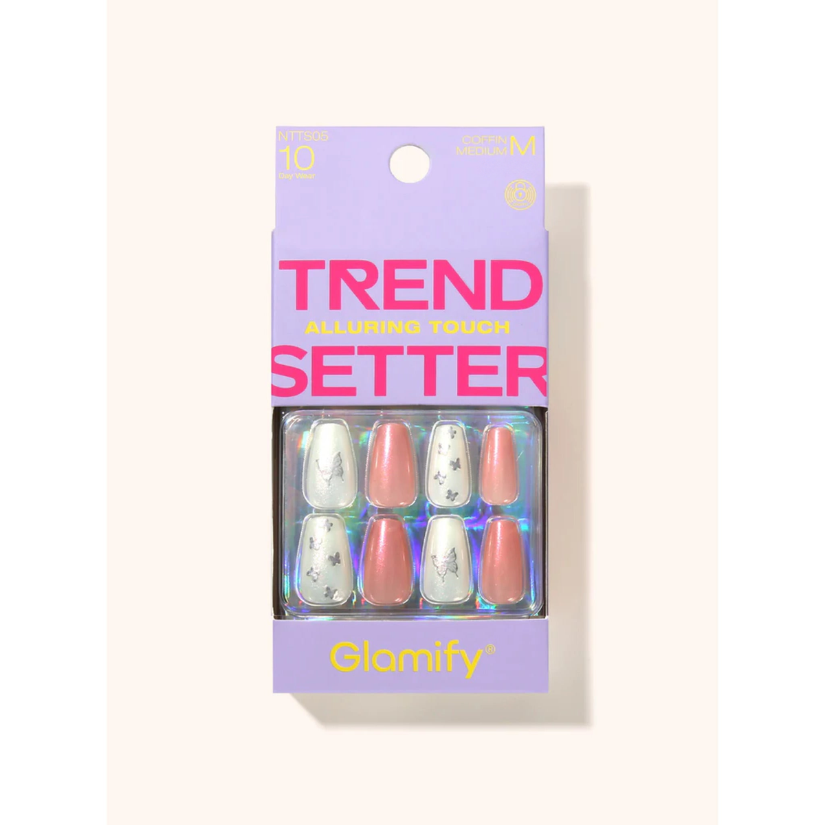 Glamify Trendsetter Press-On Nails NTTS05 – Coffin Medium
