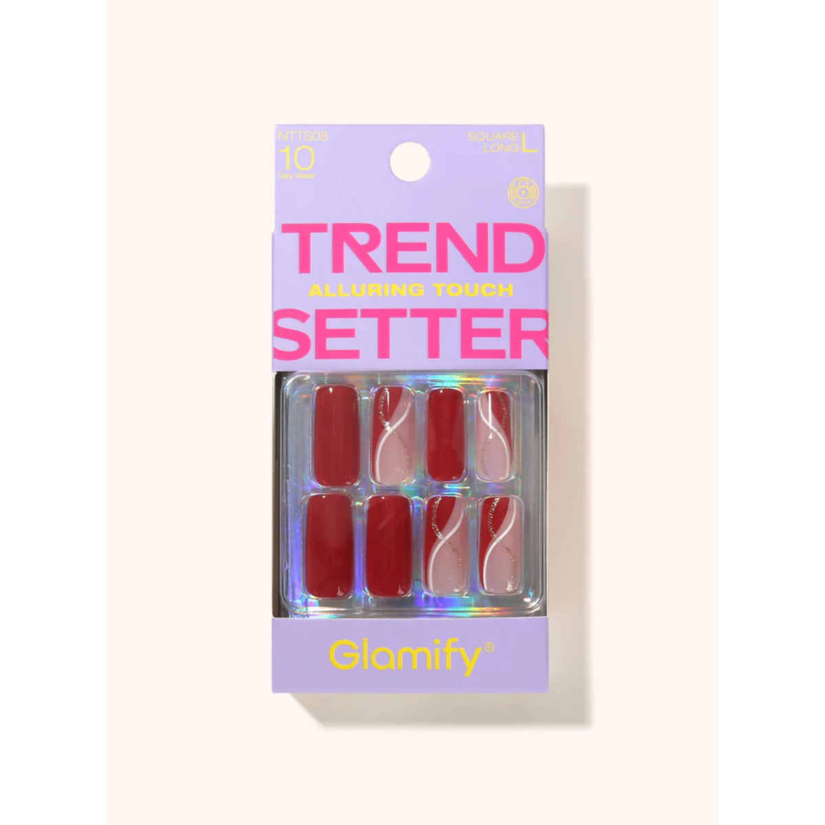 Glamify Trendsetter Press-On Nails NTTS08 – Square Long