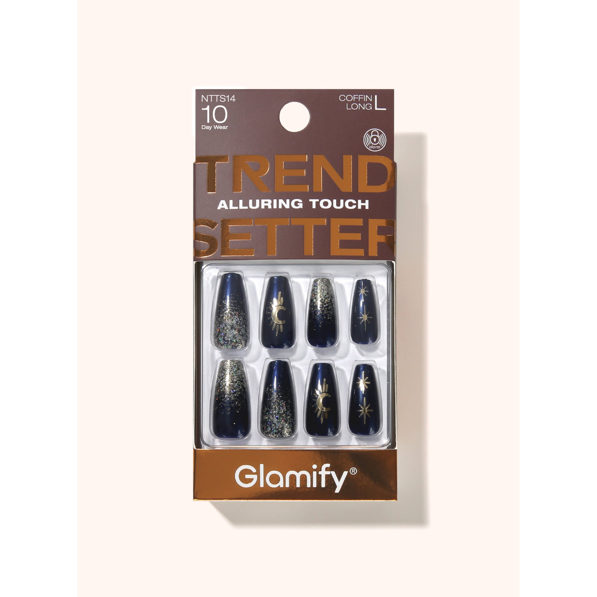 Glamify Trendsetter Press-On Nails NTTS14 – Coffin Long