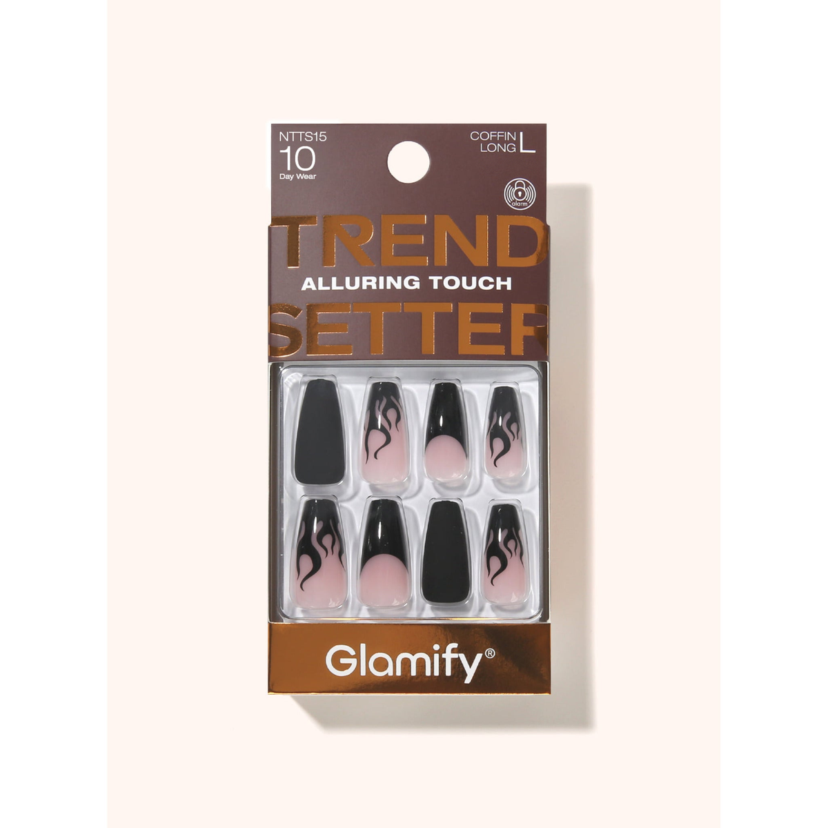 Glamify Trendsetter Press-On Nails NTTS15 – Coffin Long