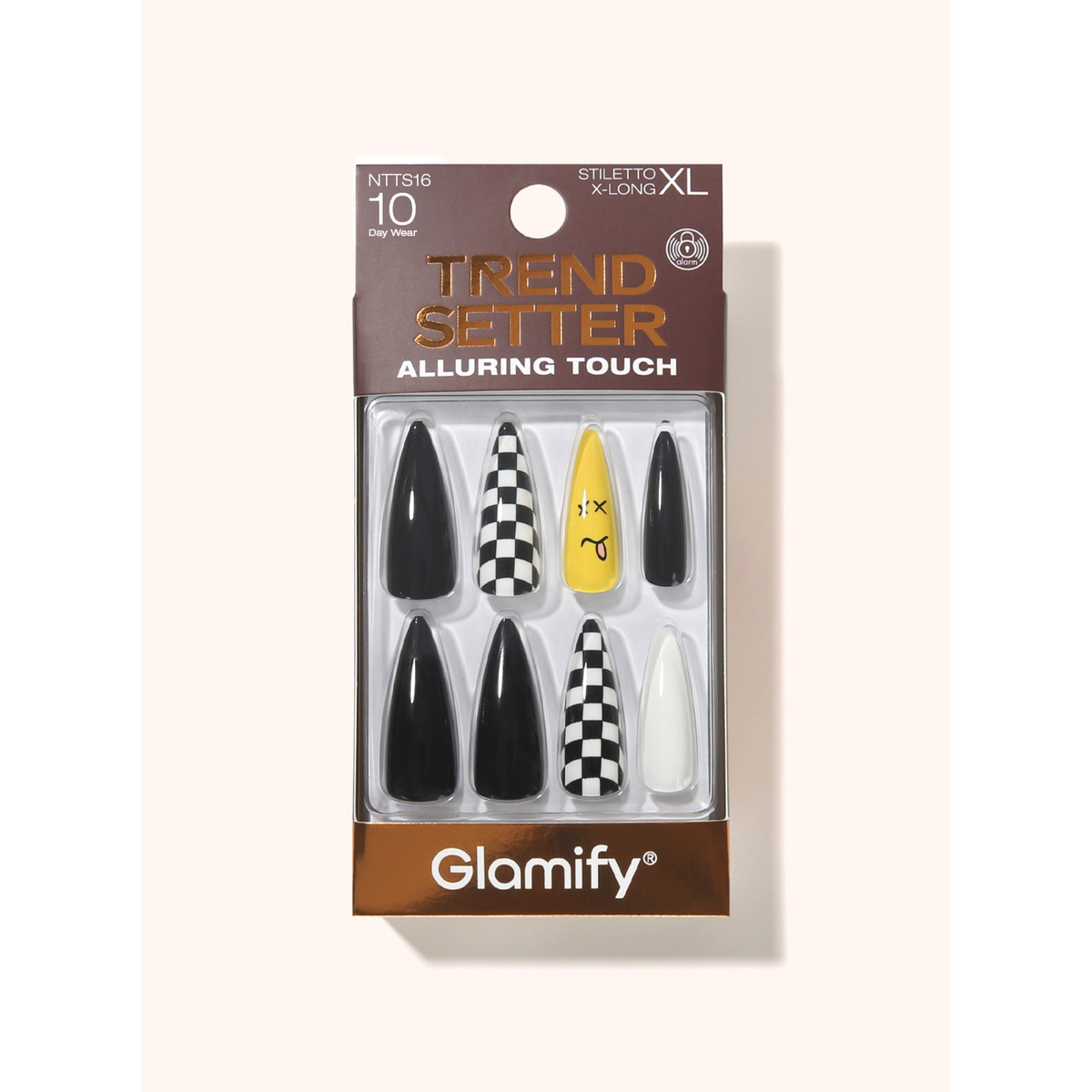 Glamify Trendsetter Press-On Nails NTTS16 – Stiletto X-Long