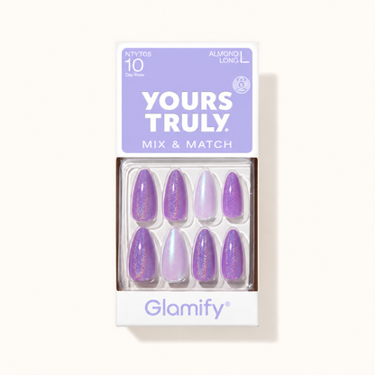 Glamify Yours Truly NTYT05 Almond Long press-on nails