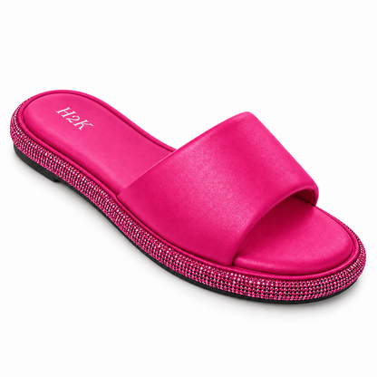 H2K Swan II slide sandal in Pink - main view