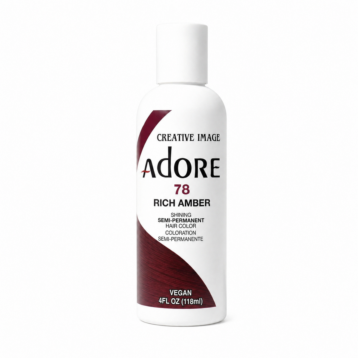 Adore Semi-Permanent Hair Color #78 Rich Amber semi-permanent hair color 4 fl oz on white background