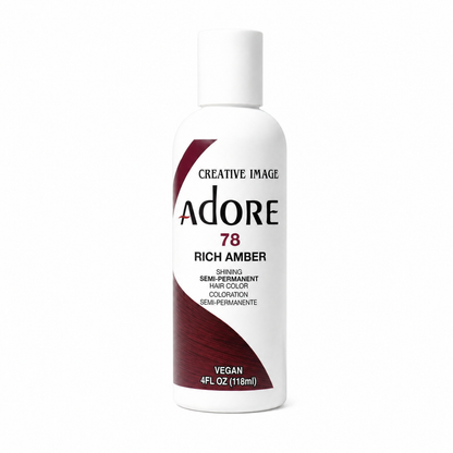 Adore Semi-Permanent Hair Color #78 Rich Amber semi-permanent hair color 4 fl oz on white background