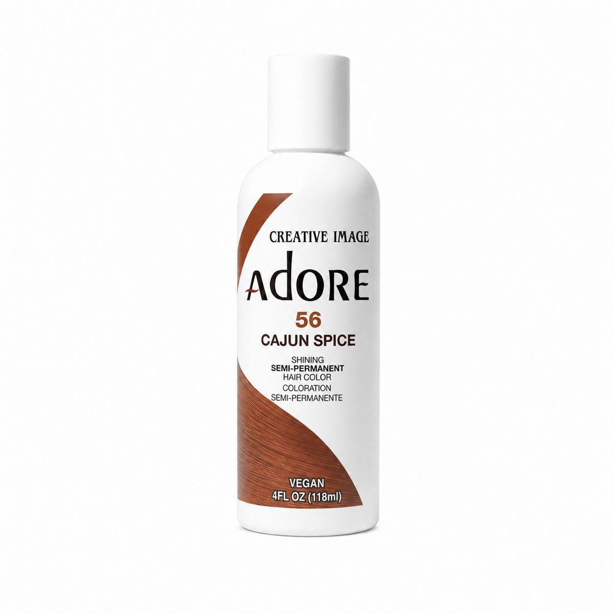 Adore Semi-Permanent Hair Color #56 Cajun Spice semi-permanent hair color 4 fl oz on white background