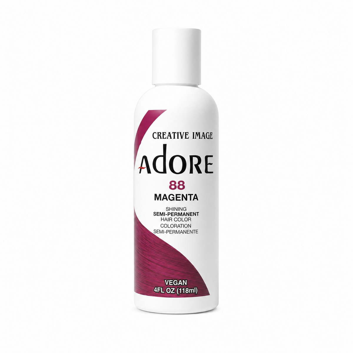Adore Semi-Permanent Hair Color #88 Magenta semi-permanent hair color 4 fl oz on white background