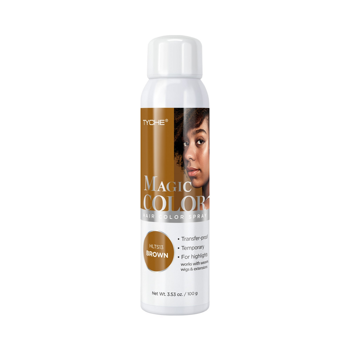 Tyche Magic Hair Color Spray Brown 3.53 oz product image