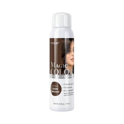 Tyche Magic Hair Color Spray Dark Brown 3.53 oz product image