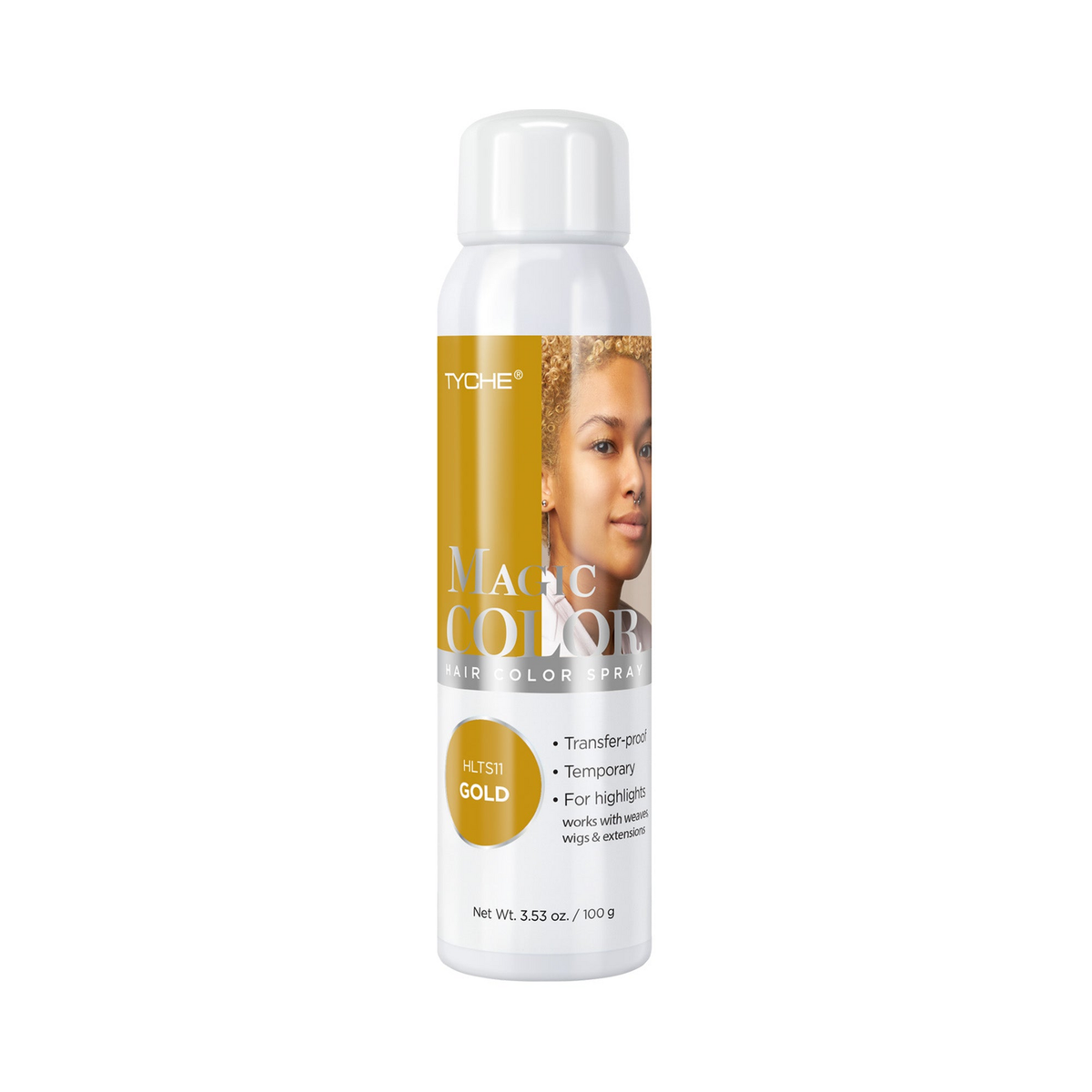 Tyche Magic Hair Color Spray Gold 3.53 oz product image
