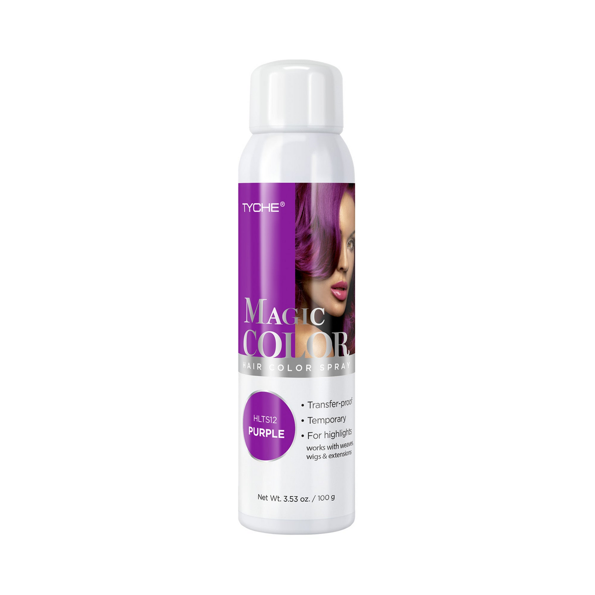 Tyche Magic Hair Color Spray Purple 3.53 oz product image
