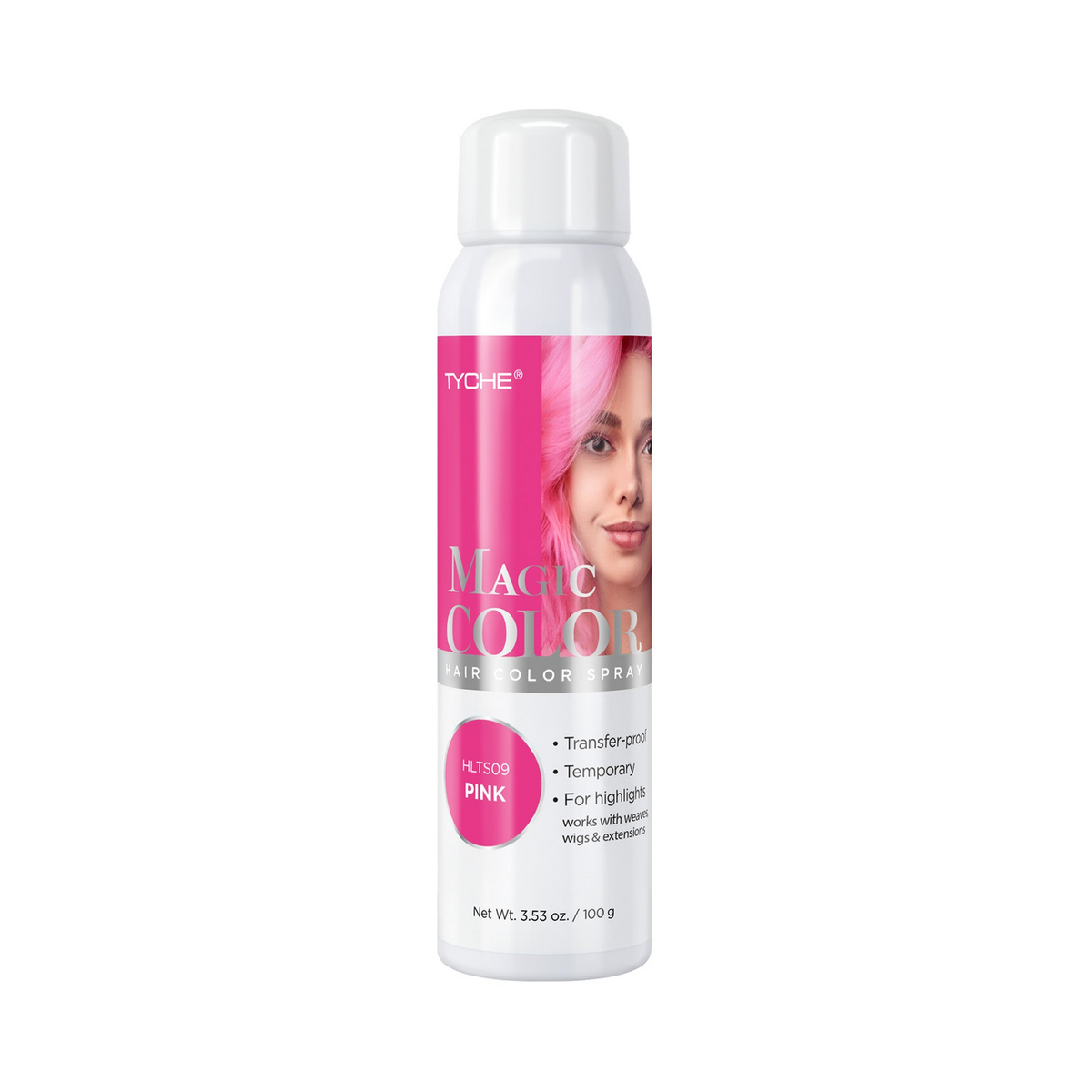 Tyche Magic Hair Color Spray Pink 3.53 oz product image
