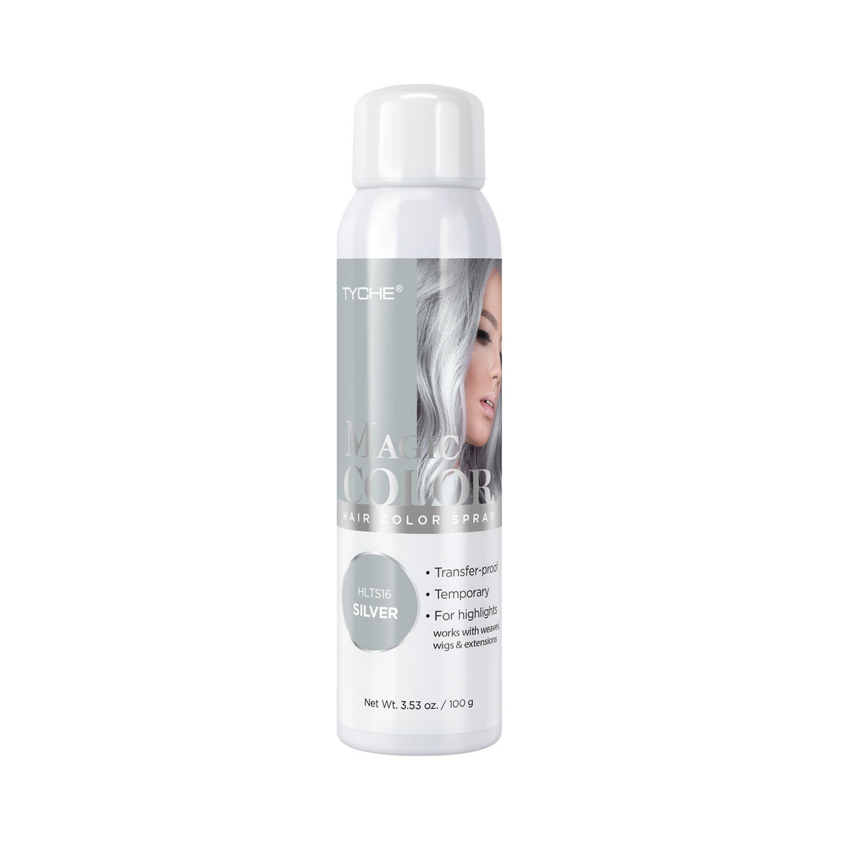 Tyche Magic Hair Color Spray Silver 3.53 oz product image