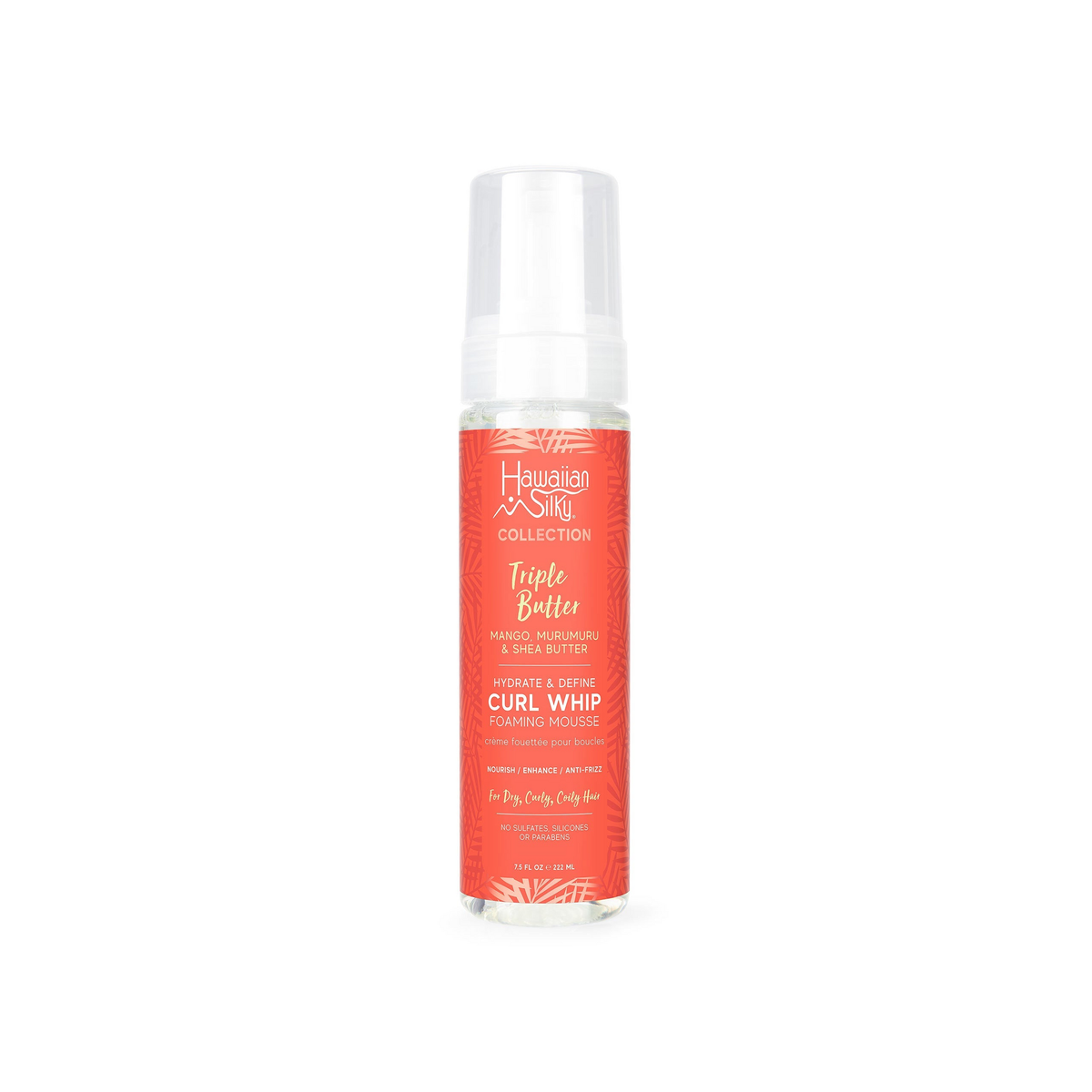 Hawaiian Silky Triple Butter Curl Whip Foaming Mousse – 7.5 oz
