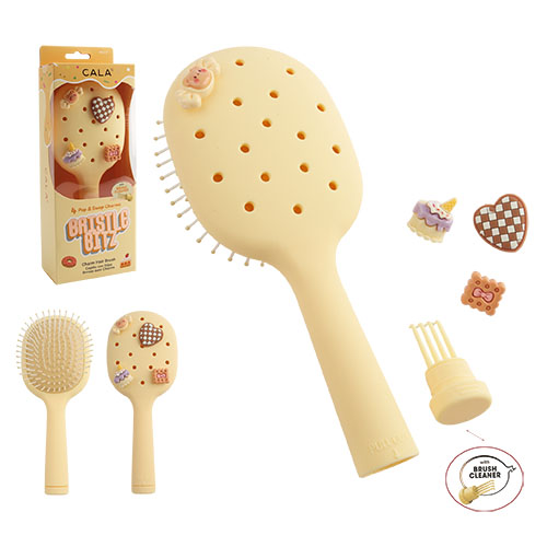Cepillo para el cabello Cala Bristle Bitz Charm – Rosa fuerte