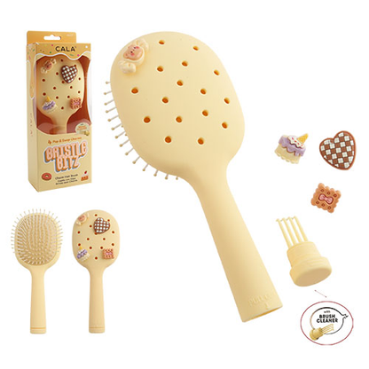 Cepillo para el cabello Cala Bristle Bitz Charm – Rosa fuerte