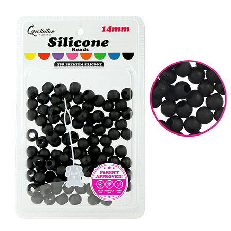 TPR Premium Silicone Beads – Round, 14 mm