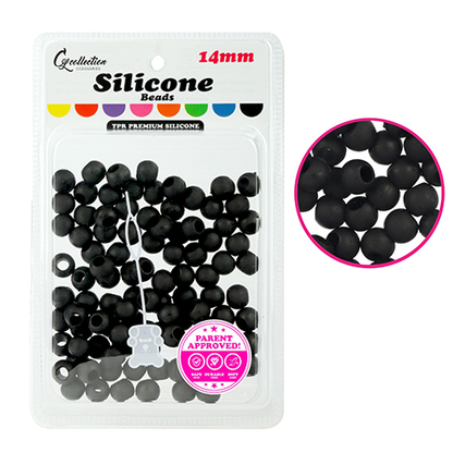 TPR Premium Silicone Beads – Round, 14 mm