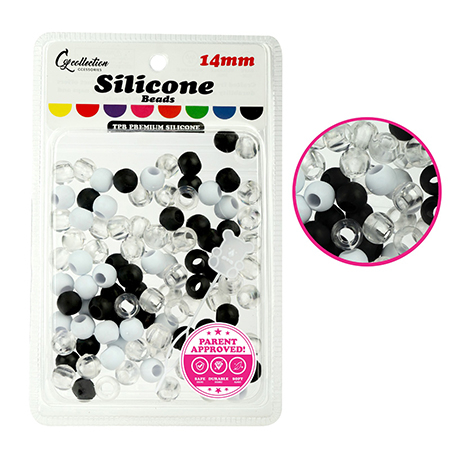 TPR Premium Silicone Beads – Round, 14 mm