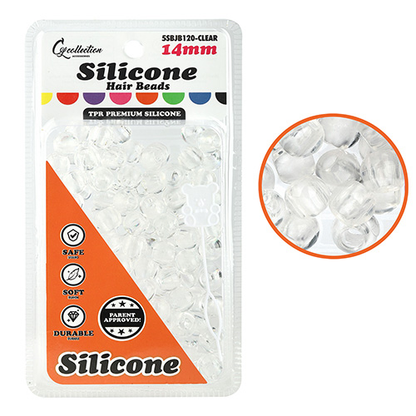TPR Premium Silicone Beads – Round, 14 mm
