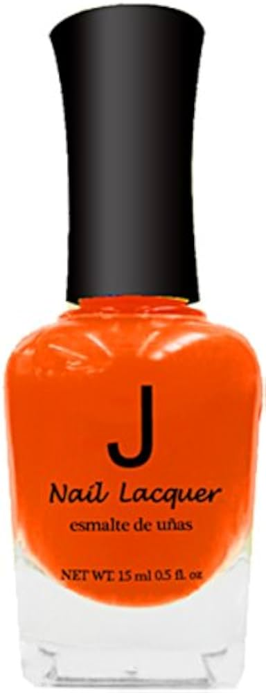 J Nail Lacquer Neon Orange, shade code JNP002