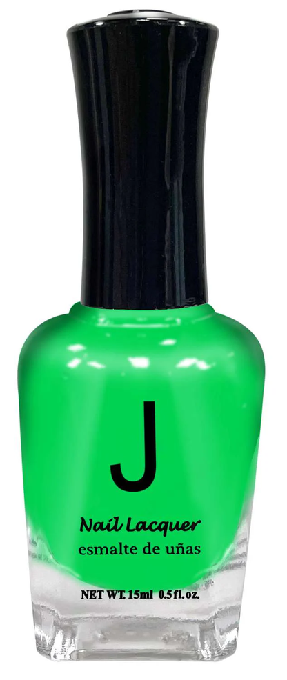 J Nail Lacquer Neon Green, shade code JNP004