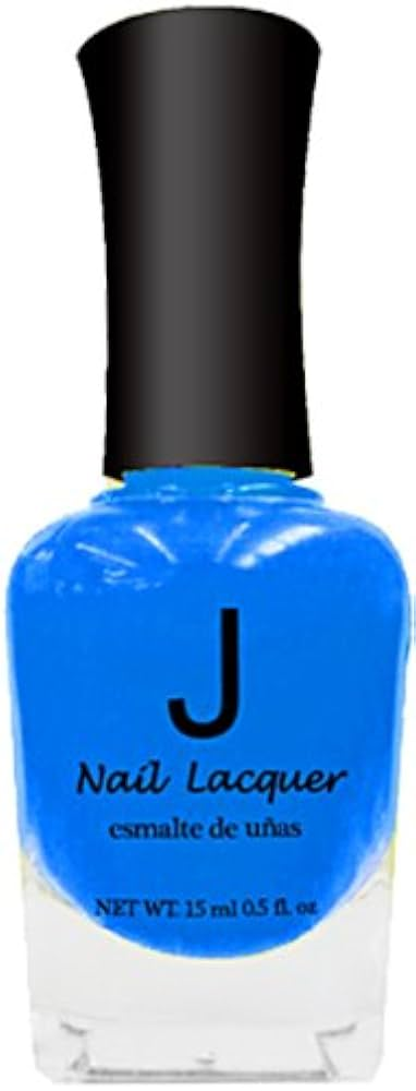 J Nail Lacquer Neon Blue, shade code JNP005