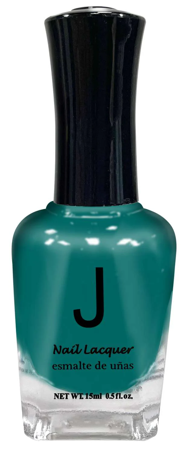 J Nail Lacquer Teal Green, shade code JNP011