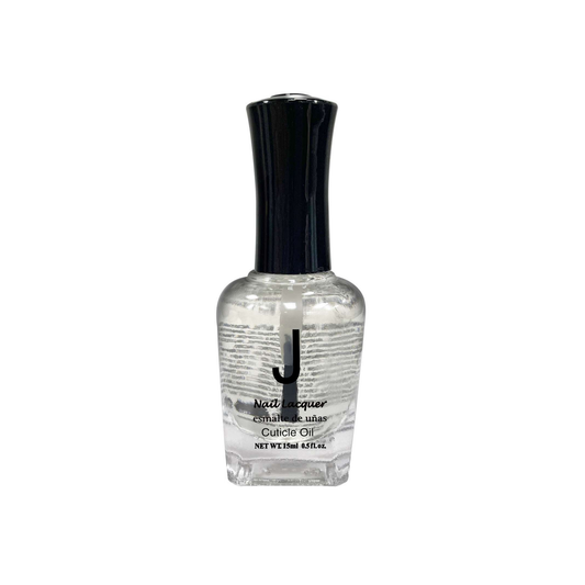 J Nail Polish #112 clear cuticle oil bottle, 0.5 fl oz
